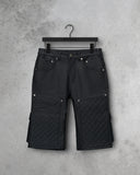 Leather Utility Shorts