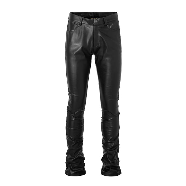 already written Flare Leather Pant