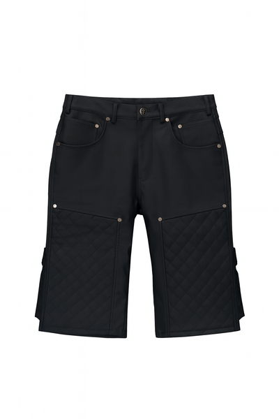 Leather Utility Shorts