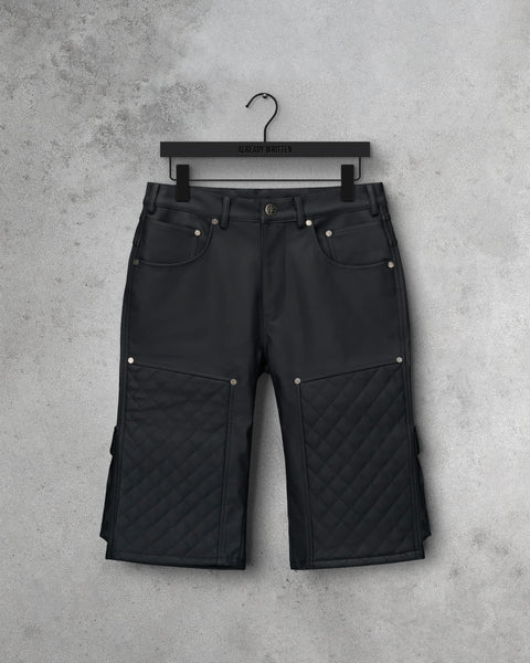 Leather Utility Shorts