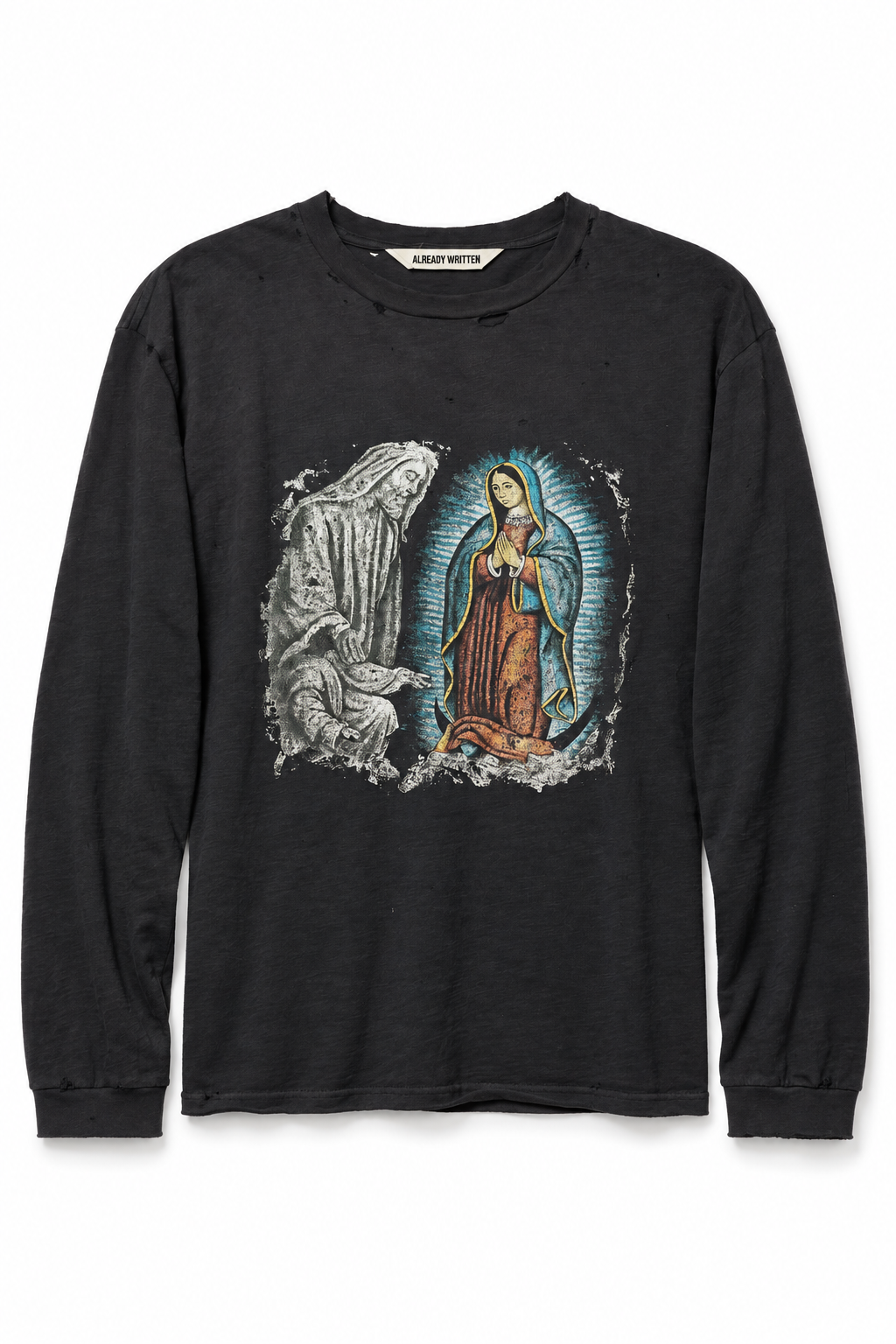 ALREADY WRITTEN Divine Intervention Long Sleeve front studio view