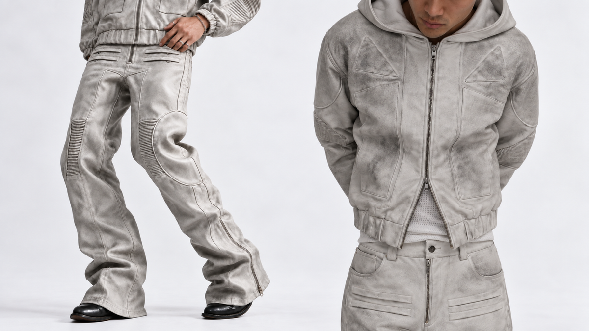 Dirt-White Motopant and Motobomber campaign