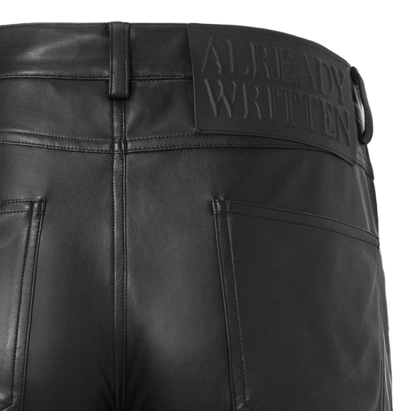 already written Flare Leather Pant